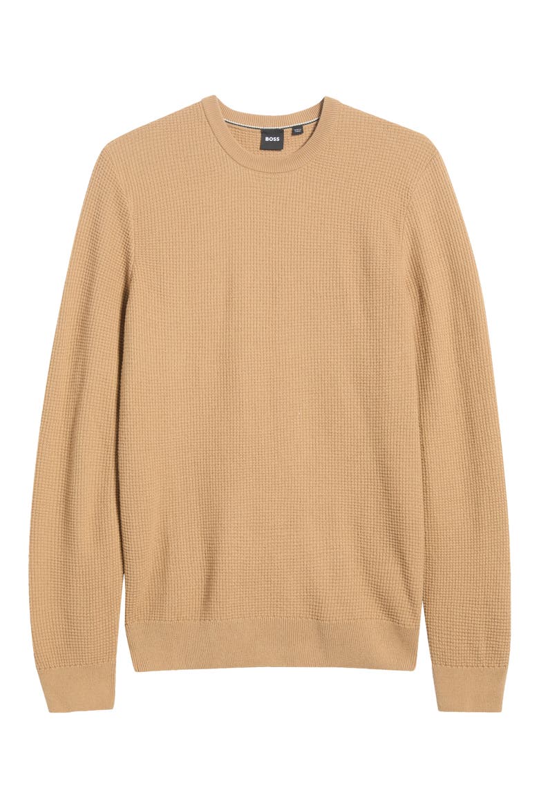 Ludino Wool Crewneck Sweater, Main, color, MED BEIGE