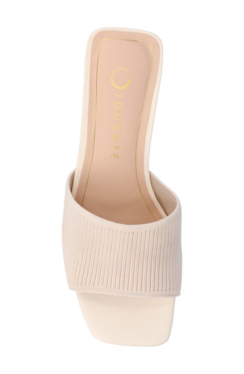 Journee Collection Shilin Slide Sandal In Beige