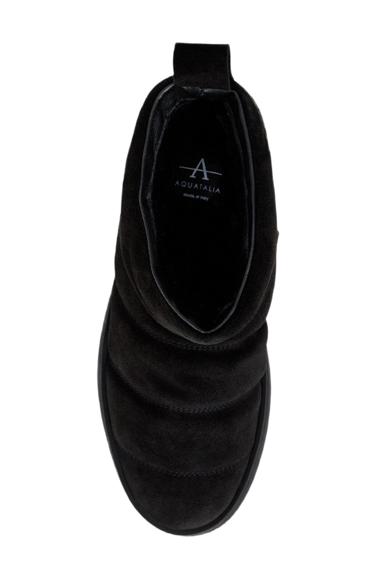 Aquatalia Alcee Mini Platform Waterproof Bootie, Alternate, color, Black Suede