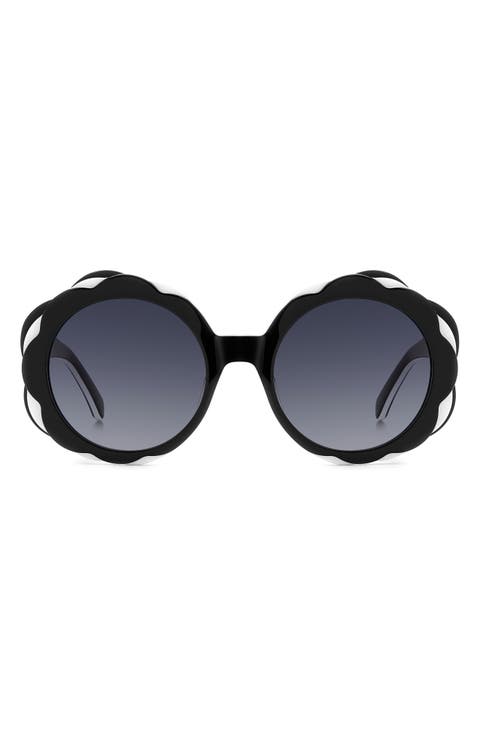 vivi 54mm round sunglasses