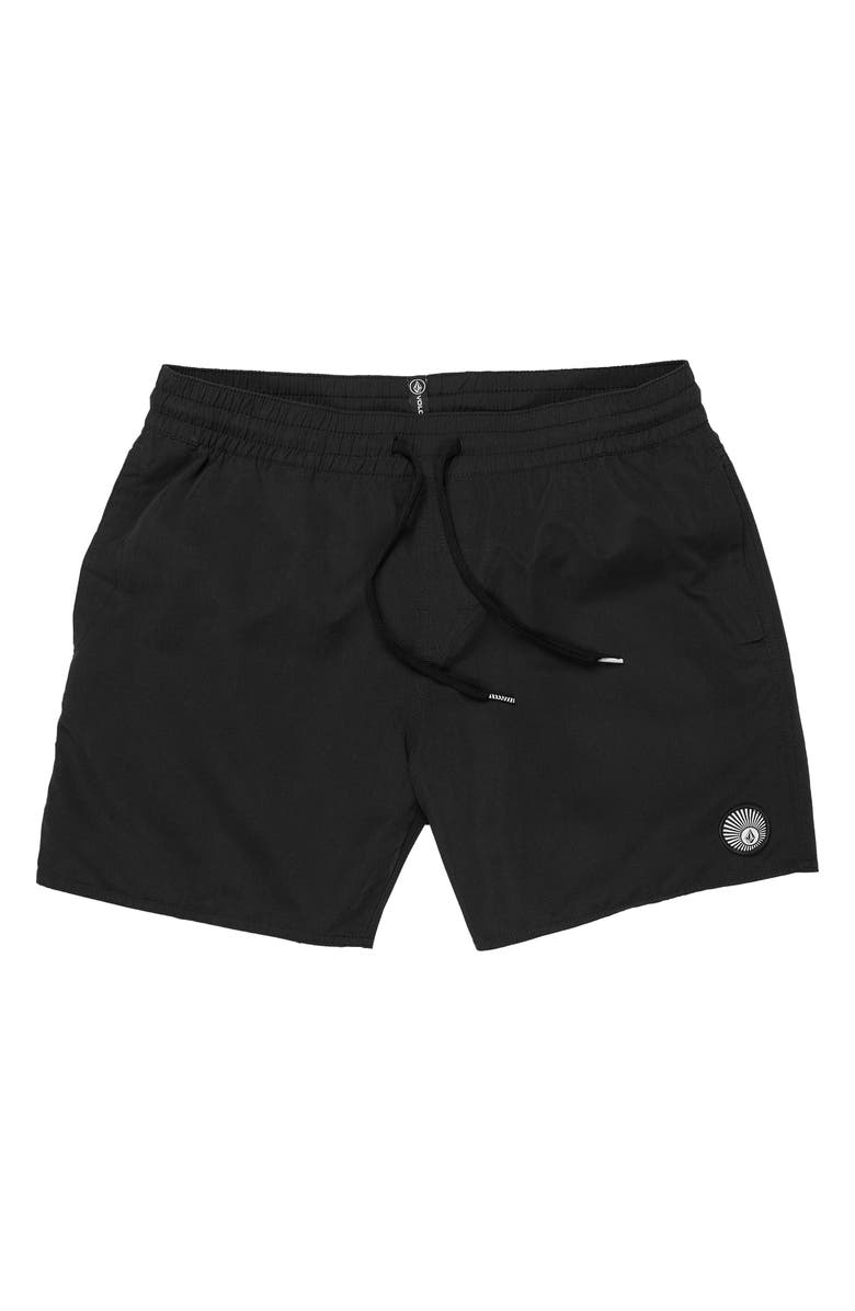 Volcom Lido Solid Swim Trunks, Main, color, 