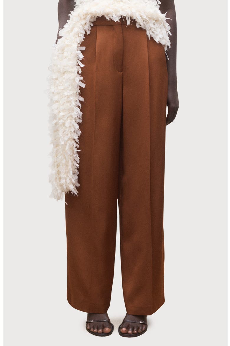 Straight Leg Suit Pants, Main, color, COGNAC