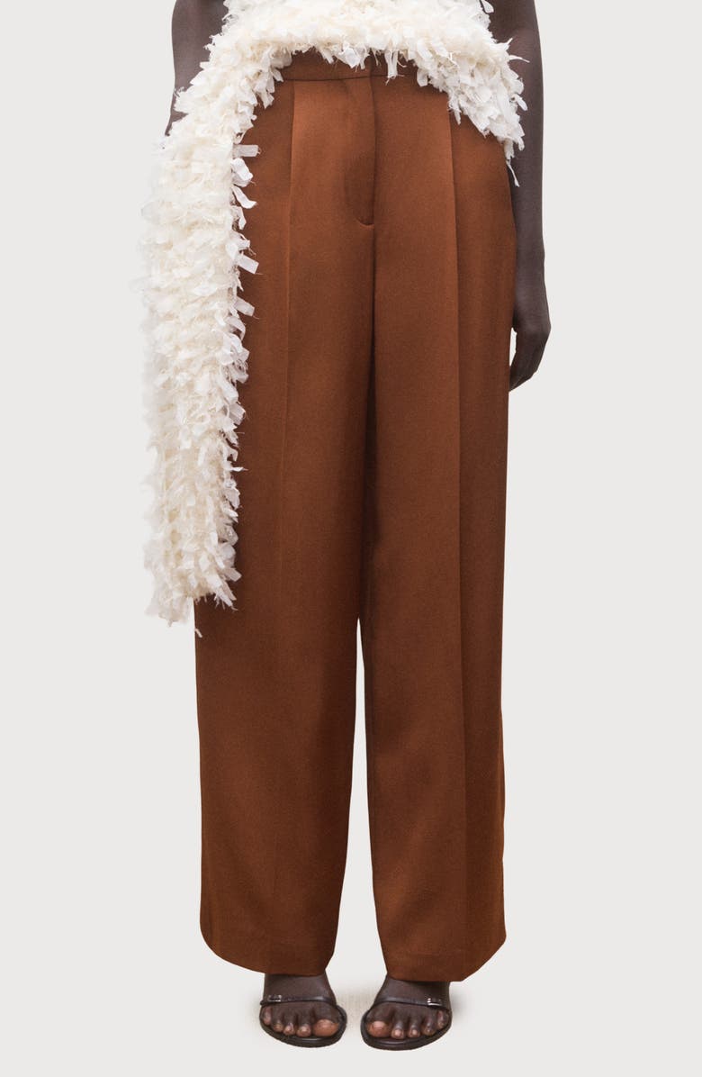 MANGO Straight Leg Suit Pants, Main, color, 