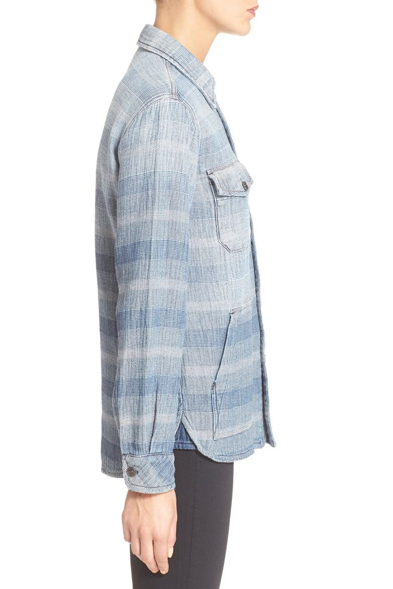 'The Patch Pocket' Ombré Stripe Denim Shirt, Alternate, color, DREAMER STRIPE