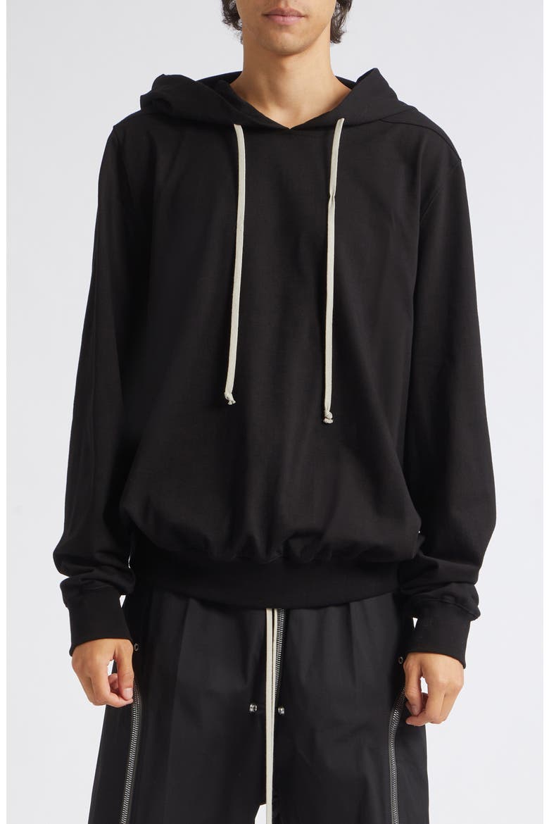 Temple Oversize Hoodie, Main, color, BLACK