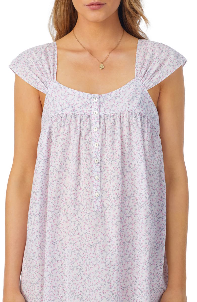 Eileen West Cap Sleeve Cotton Waltz Nightgown, Alternate, color, 