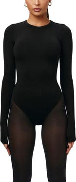 Naked Wardrobe Sculpt Crewneck Bodysuit
