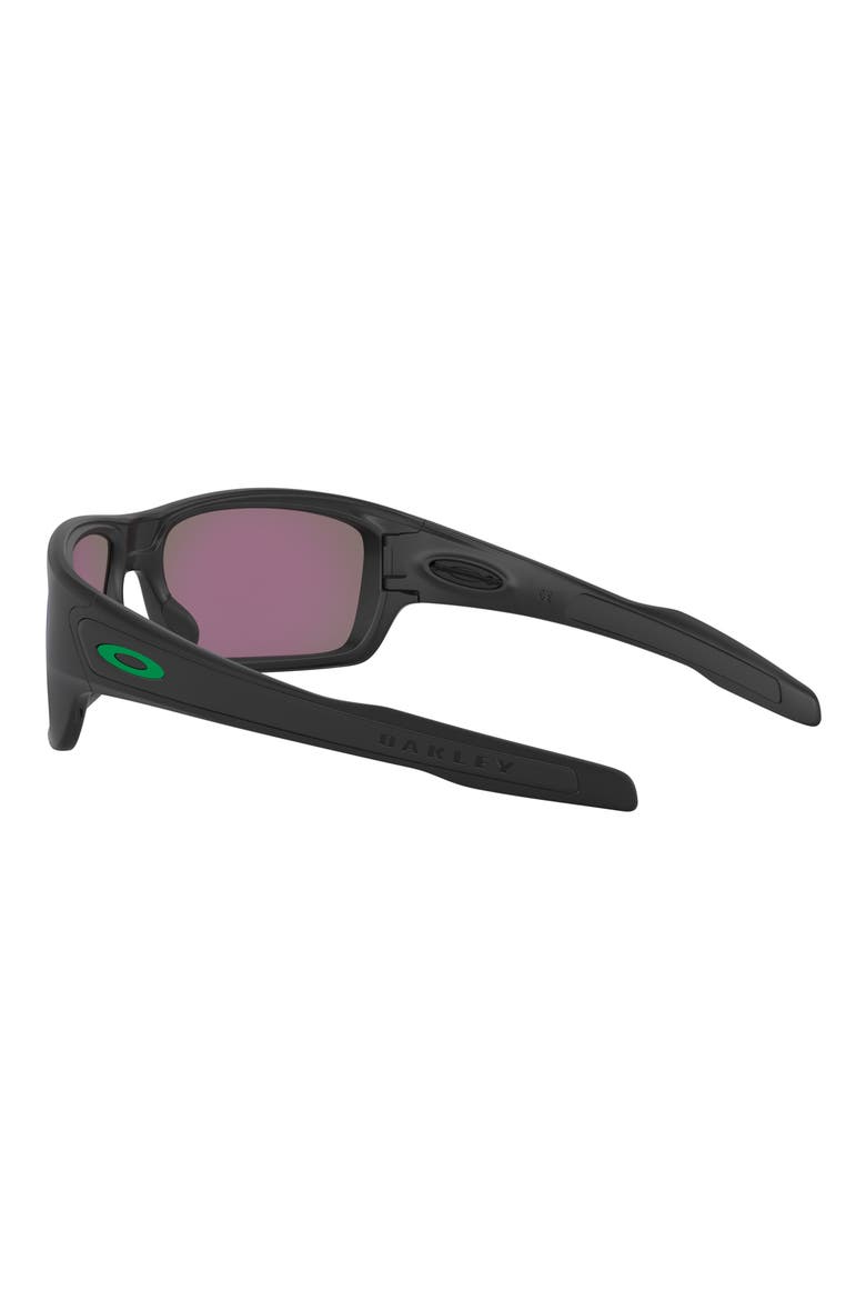 Turbine 65mm Polarized Oversize Rectangular Sunglasses, Alternate, color, MATTE BLACK