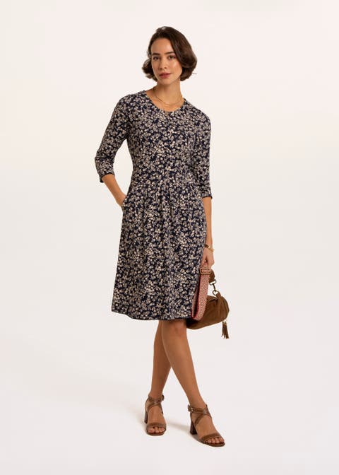 Freya 3/4 Sleeve Knee Length Dress