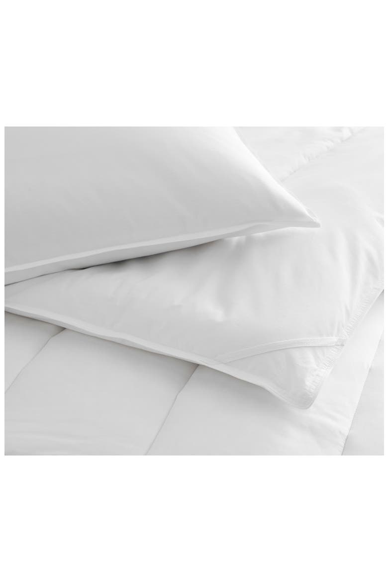 Clean Essentials Pillow & Pillow Protector Set, Alternate, color, WHITE