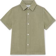 Reiss Kids' Holiday Linen Button-Up Shirt
