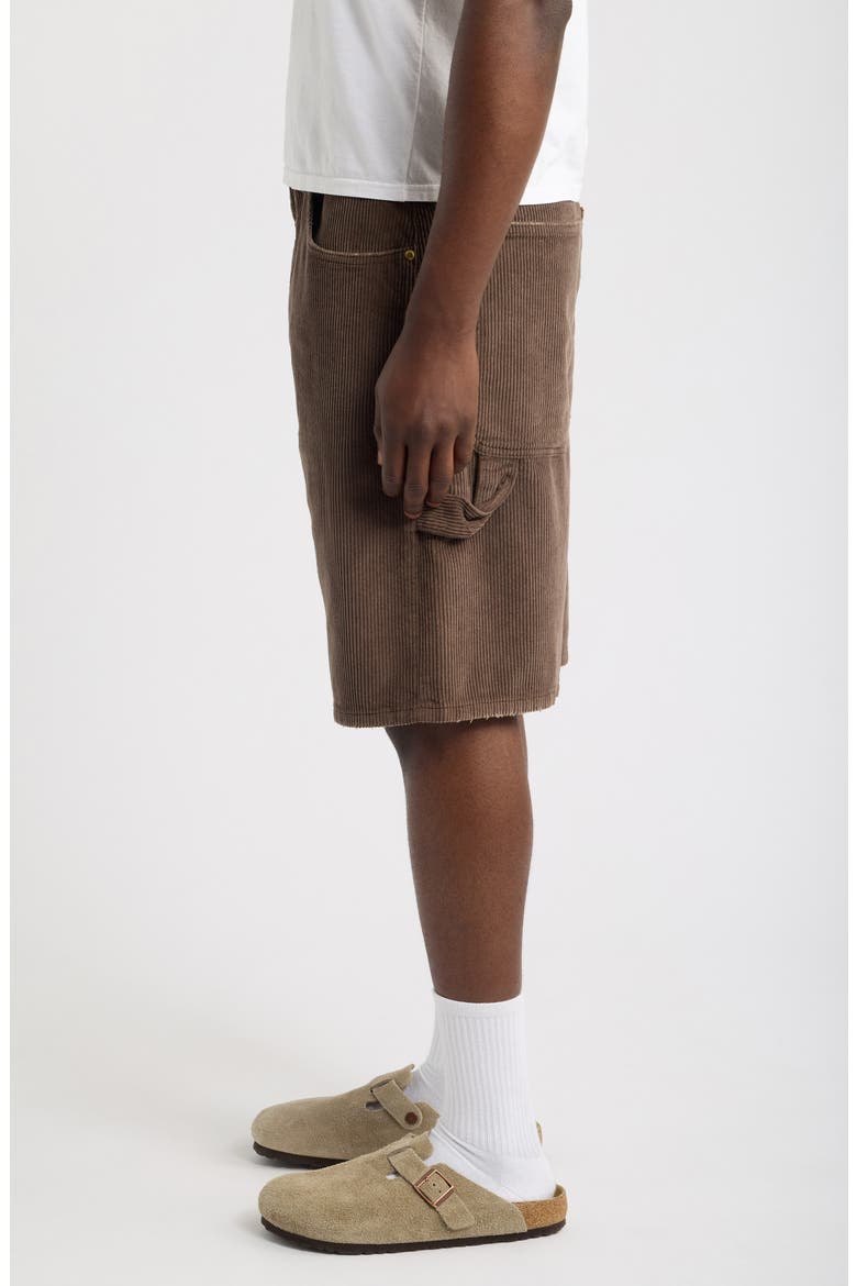 Corduroy Shorts, Alternate, color, BROWN