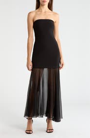 ASTR the Label Lizet Strapless Maxi Dress