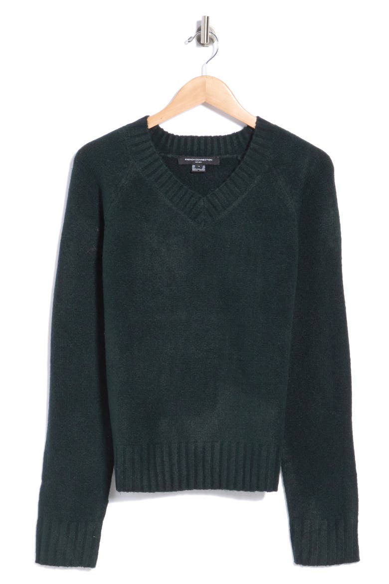 Suzie V-Neck Sweater, Main, color, EVERGREEN