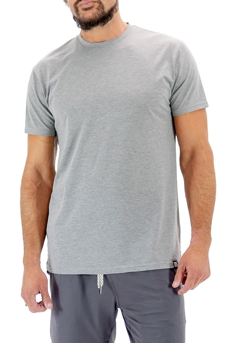 Roberts Short Sleeve Sleep Tee, Main, color, HEATHER GREY