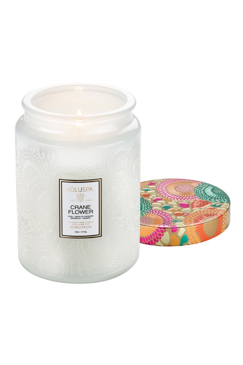 Crane Flower Scented Candle, Alternate, color, CRANE FLOWER