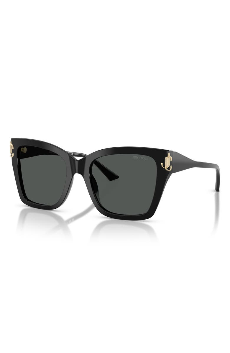 Jimmy Choo 54mm Square Sunglasses, Alternate, color, 
