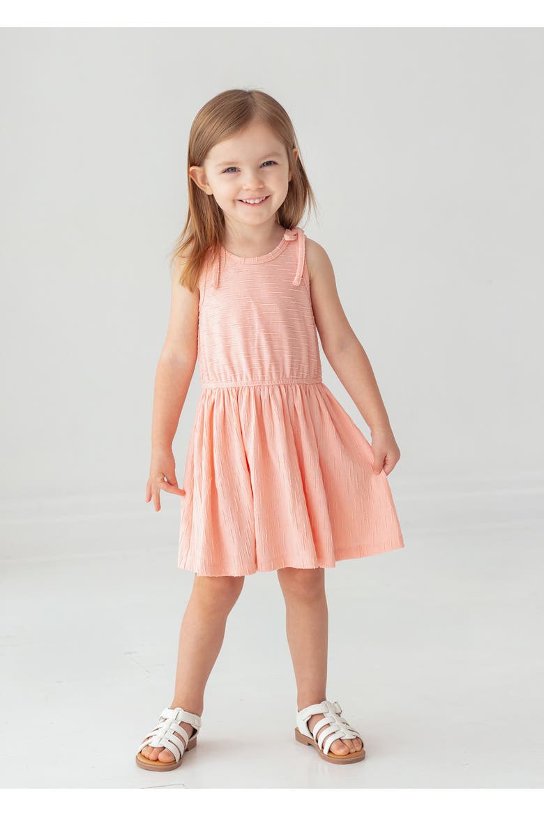 Pinky Linky Sleeveless with Knot Detail Dress, Alternate, color, Pink