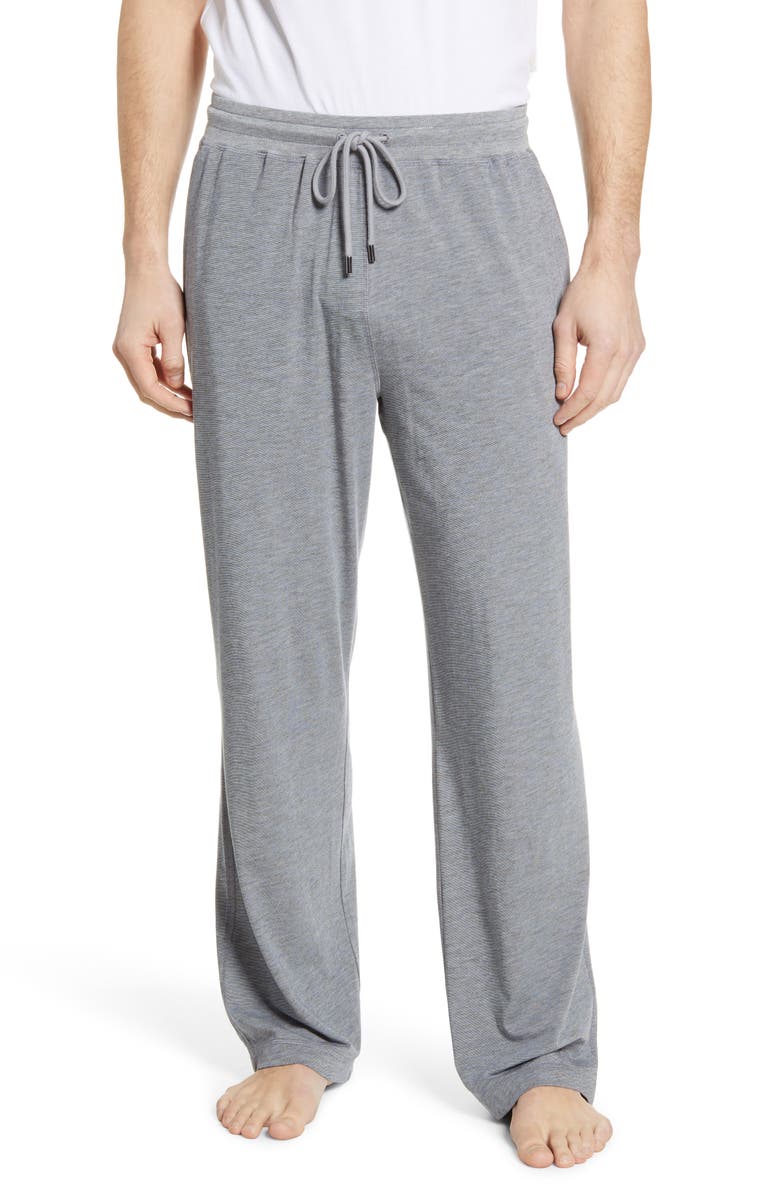Daniel Buchler Feeder Stripe Cotton Blend Lounge Pants, Main, color,
