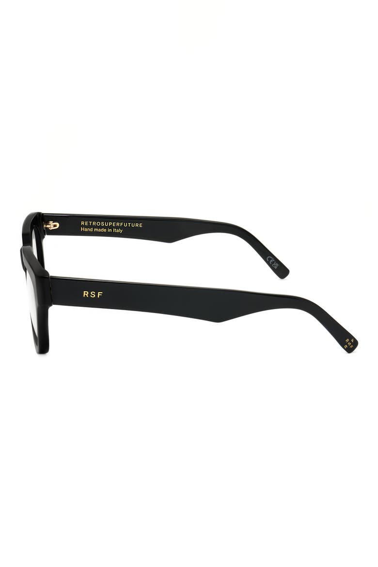 54mm Rectangular Reading Glasses, Alternate, color, BLACK