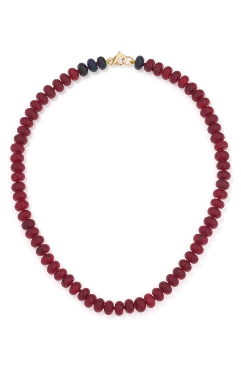 Adina Reyter Paint the Town Red Jade Necklace, Main, color, 