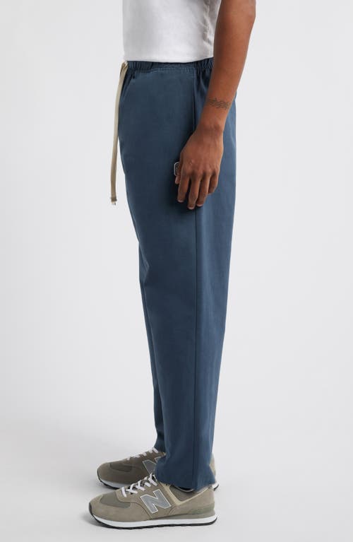 Standard Issue Pd Cotton Blend Drawstring Slacker Pants In Slate