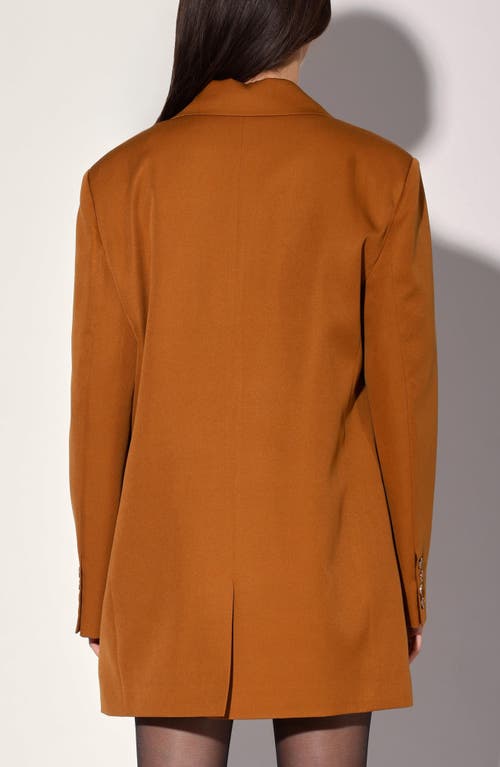 Walter Baker Kira Notch Lapel Oversized Blazer In Brown