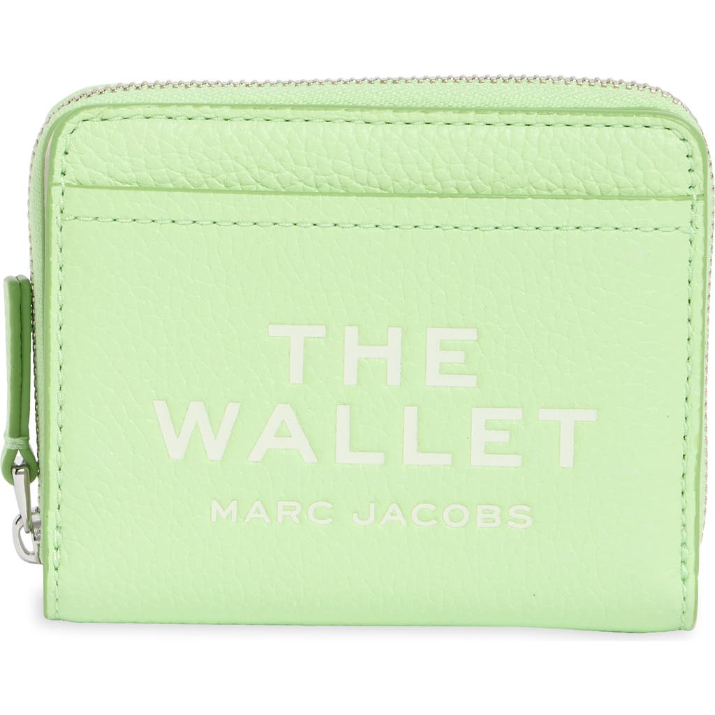 Marc Jacobs The Mini Leather Compact Wallet In Peppermint