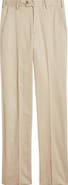 Berle Flannel Lined Flat Front Relaxed Fit Performance Khaki Pants