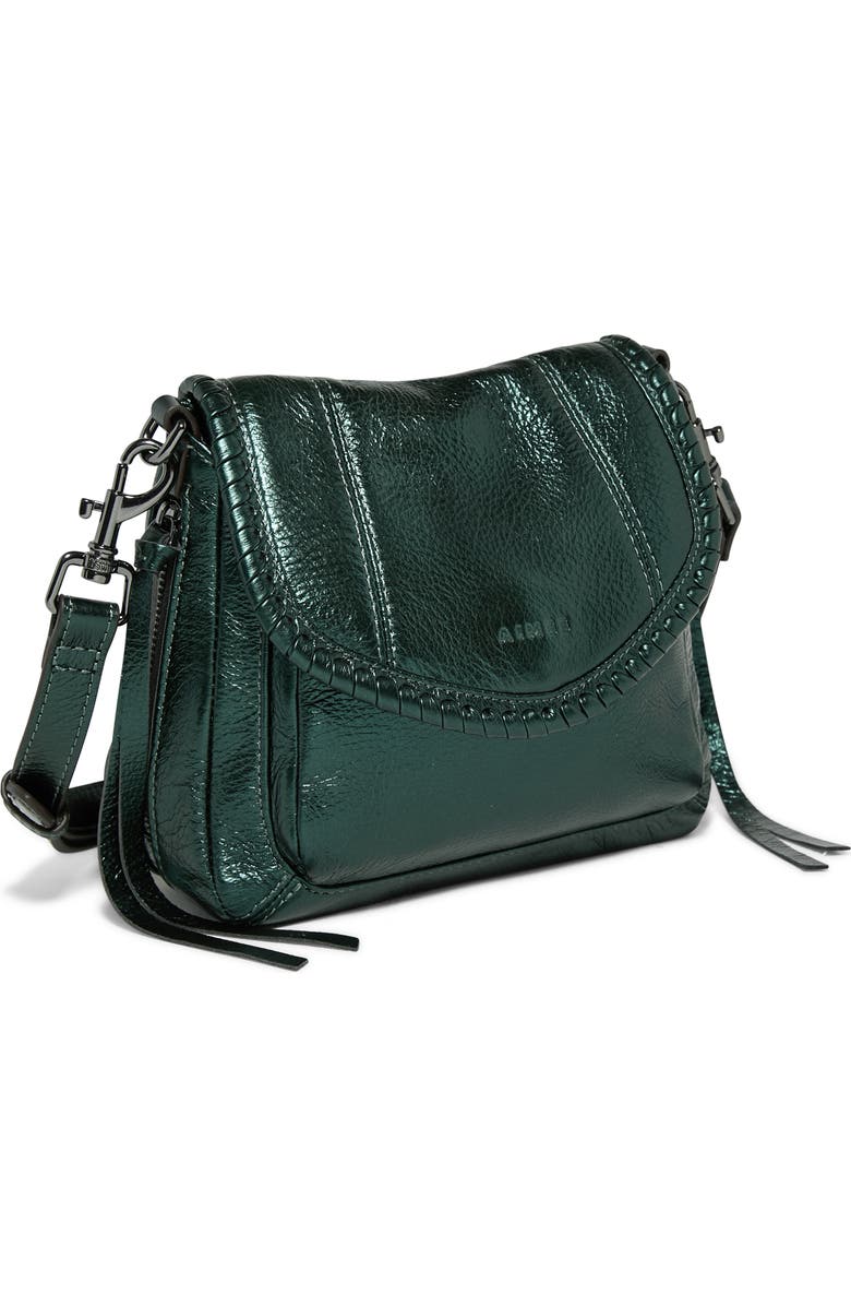 AIMEE All for Love Genuine Calf Hair & Leather Mini Crossbody Bag, Alternate, color, Metallic Forest
