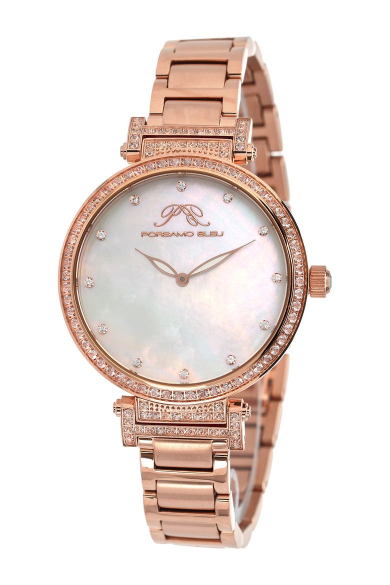 Women's Chantal Bracelet Watch, 38mm, Main, color, ROSE