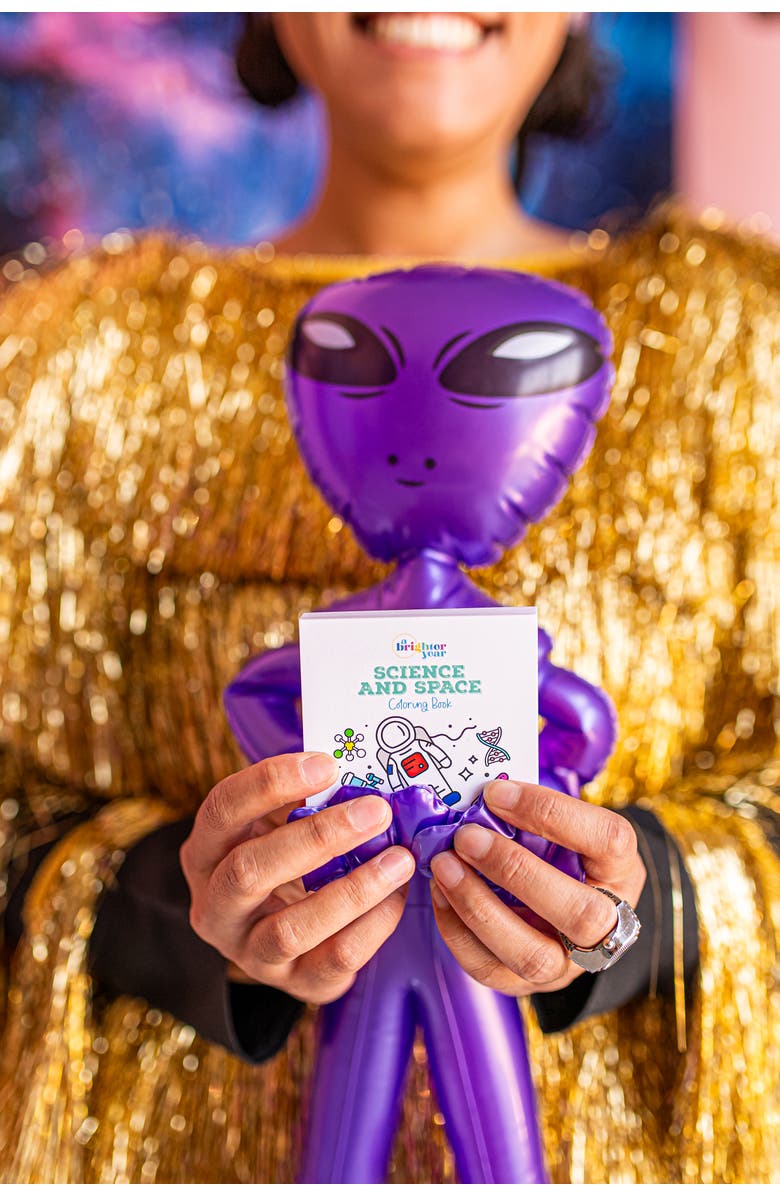 A Brighter Year Science & Space Adult Creative Coloring Activity Mini Bundle, Alternate, color, Multicolor