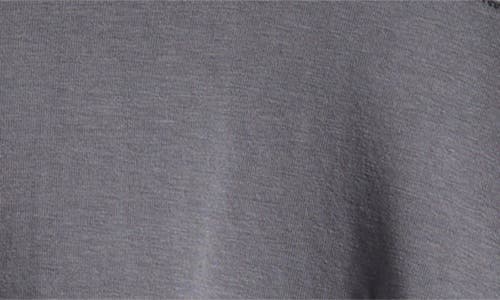 Free People Hot Shot Stretch Cotton Fleece Hoodie In Gunmetal