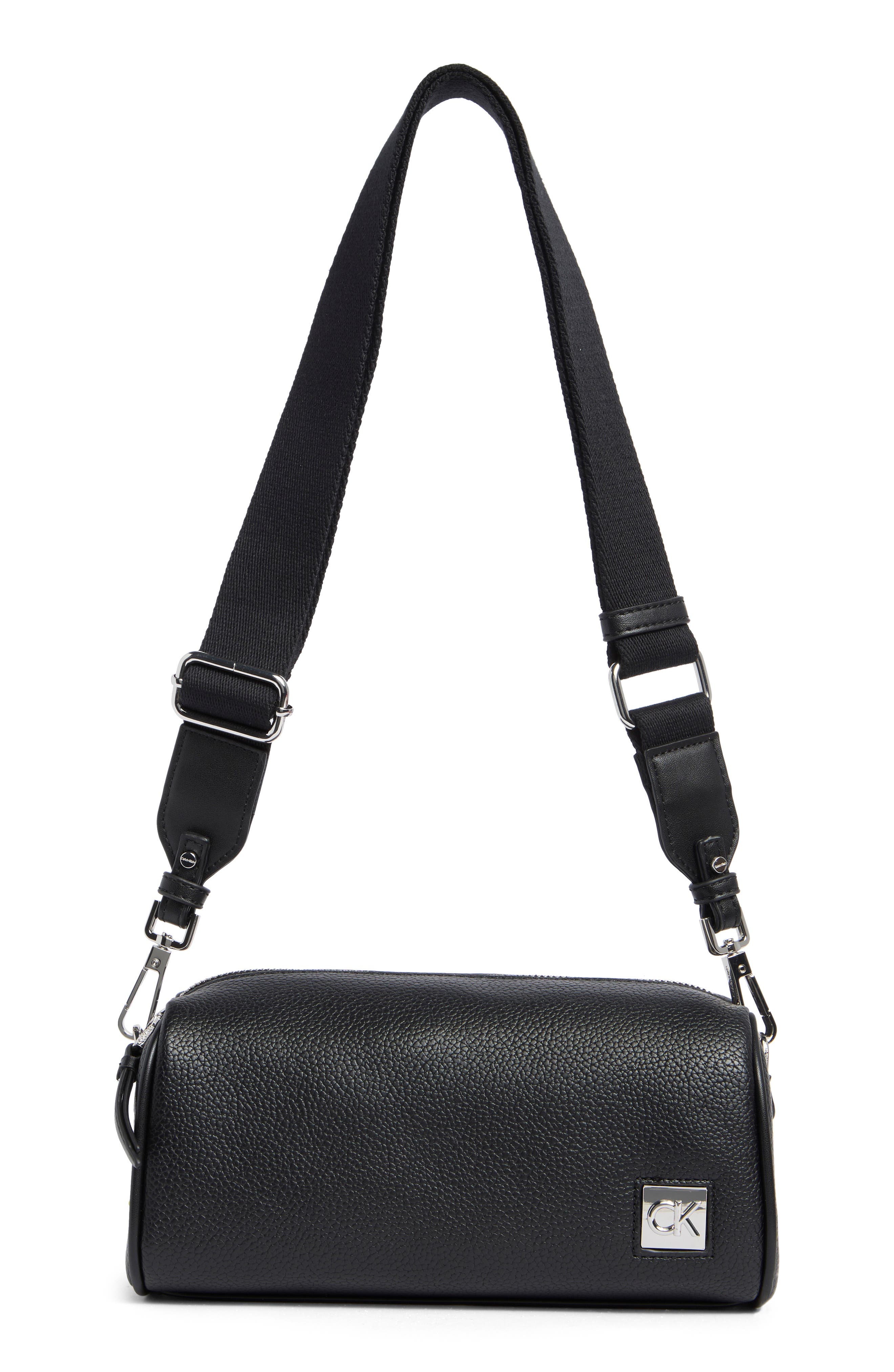 Calvin Klein Rue Crossbody Bag, Main, color, Black