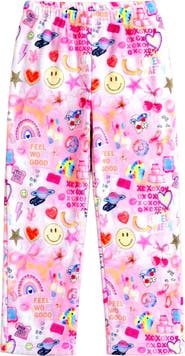 Preppy Goose Plush Happy Collage loungewear pant