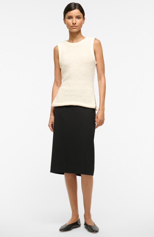Staud Aerin Sleeveless Knit Top In Ivory