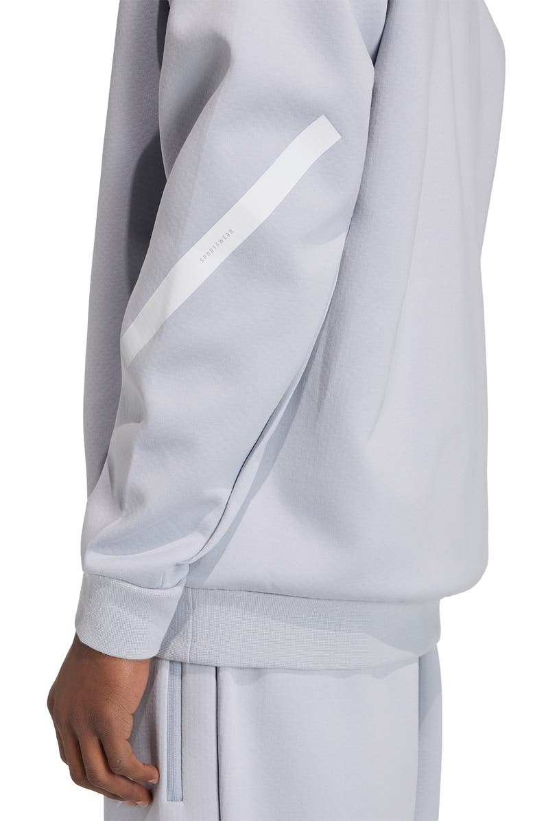 adidas Z.N.E. Oversize Sweatshirt, Alternate, color, Halo Silver/ /