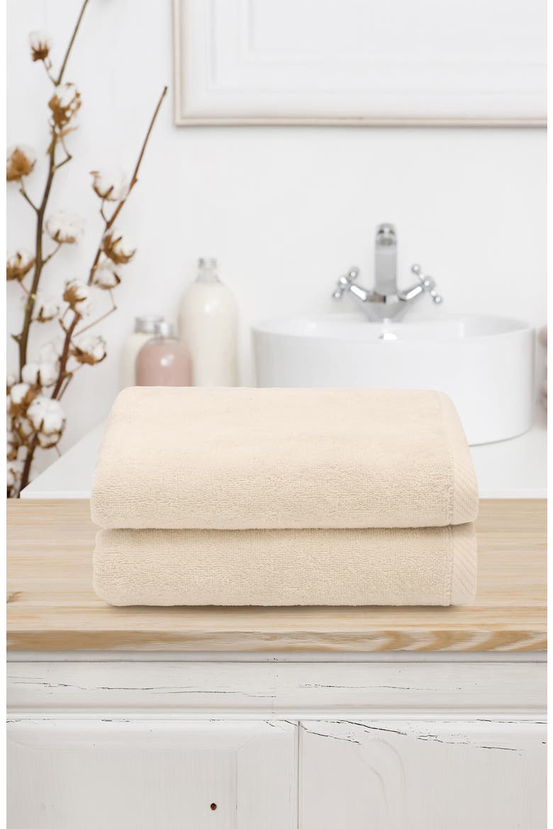 2-Pack Ediree Cotton Hand Towel Set, Alternate, color, BEIGE