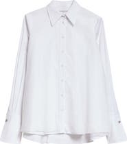 Brandon Maxwell The Vaughn Frothy Layered Button-Up Shirt