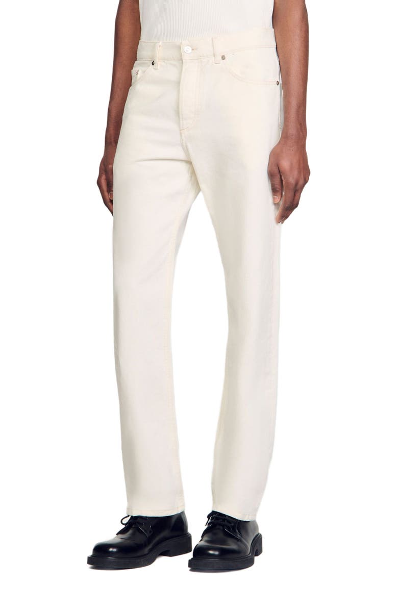 SANDRO Regular jeans, Main, color, Ivory.