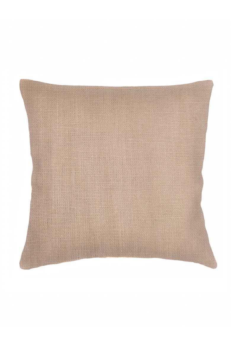 So Soft Linen Euro Pillow with Down Alternative Insert, Main, color, Camel