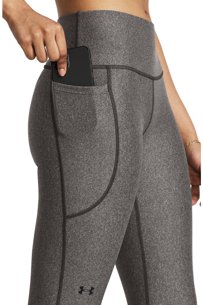 HeatGear High Waist Pocket Leggings, Alternate, color, GRY