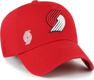 '47 Women's '47  Red Portland Trail Blazers Confetti Undervisor Clean Up Adjustable Hat