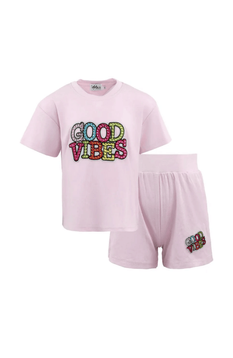 Good Vibes Gem Short Set