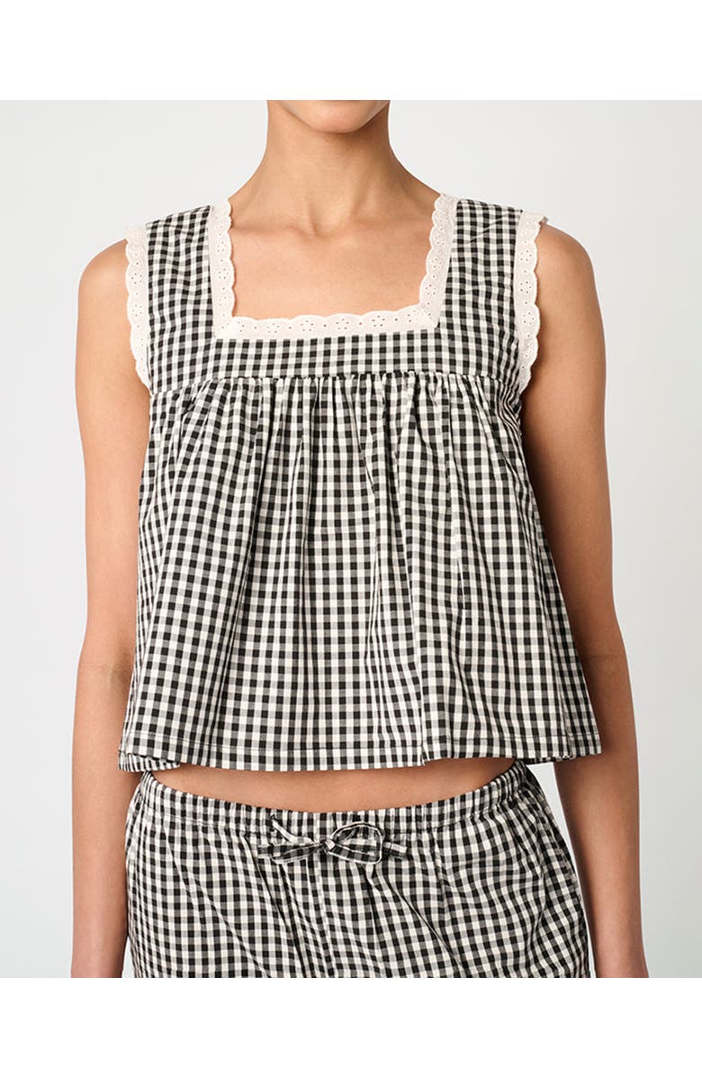 WeWoreWhat Square Neck Baby Doll Top, Alternate, color,