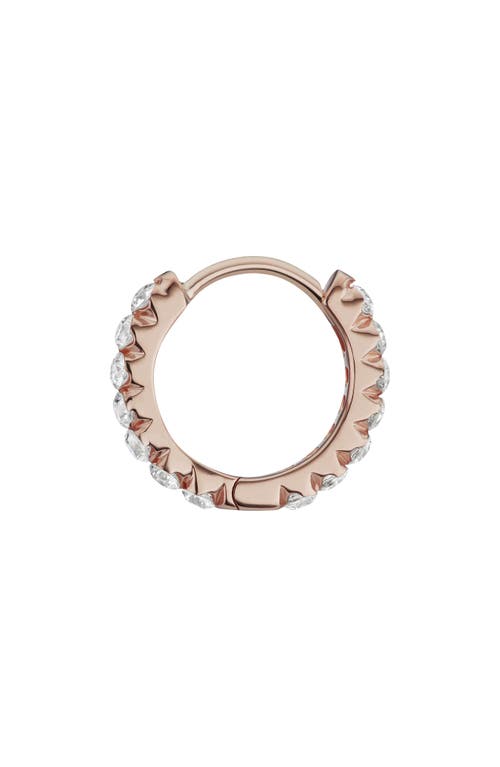 MARIA TASH MARIA TASH INVISIBLE SET DIAMOND SINGLE CLICKER HOOP EARRING 