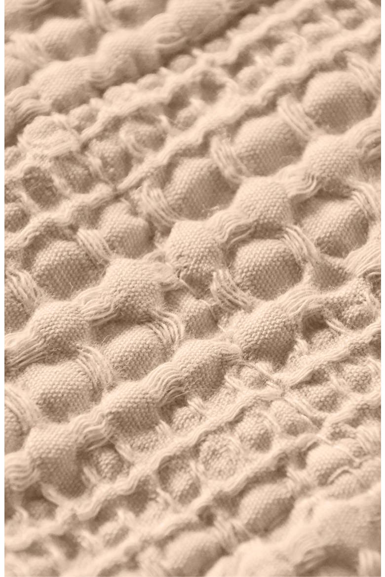 Reversible Honeycomb Waffle Cotton Quilt & Sham Set, Alternate, color, CAPPUCCINO
