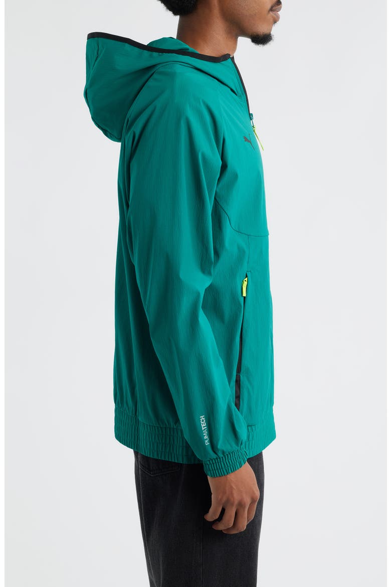 x AMF1 PUMATECH Water Repellent Stretch Nylon Jacket, Alternate, color, GREEN LUX