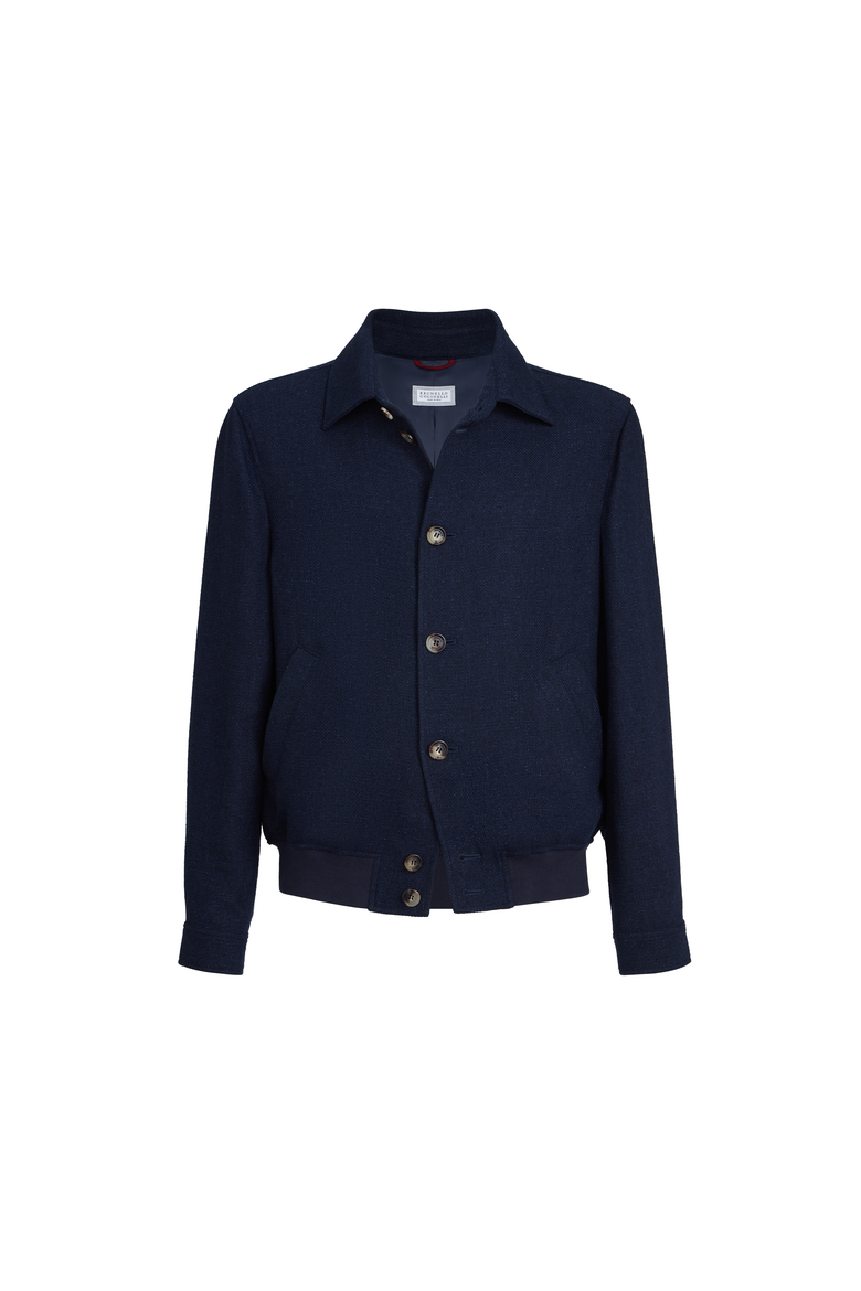 Hopsack outerwear jacket, Alternate, color, Navy Blue