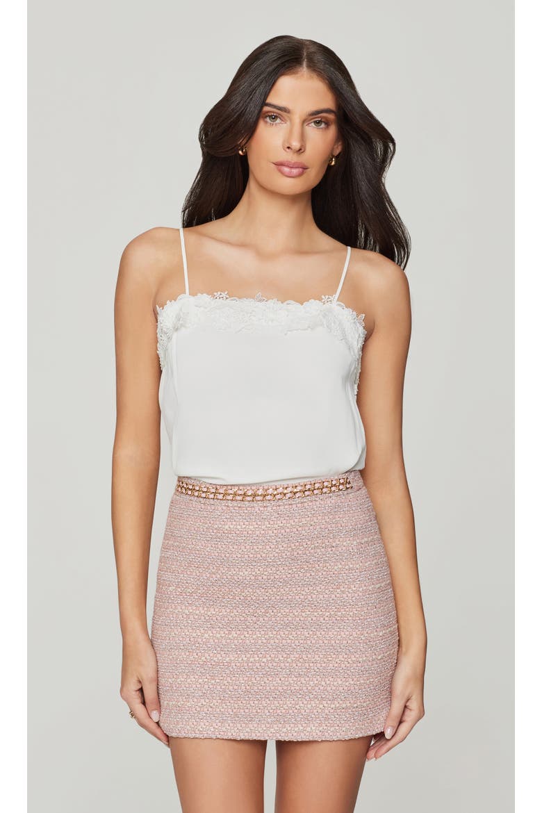 Stella Tweed Skirt, Main, color, pink